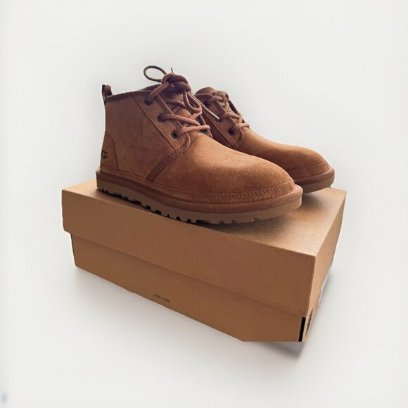 UGG Womens Neumel Chukka Boot Brown Suede Size 7 Suede Lined Warm - Picture 1 of 5
